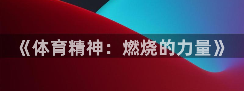 风速体育：《体育精神：燃烧的力量》
